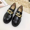 Loafers厚手ゴム底シューズ分厚いロゴプラークのローファーレディースデザイナーレザーの贅沢イタリアの高さ高めた女性スニーカーシューズ35-41