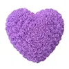 25CM Heart Shaped Flower Rose Valentine's Day Gift Wholesale Love PE Foam FLowers Wedding Party Decoration ZZF13596