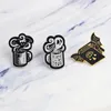 European Enamel Ghost Devil Collar Pins Halloween Gift Cowboy Clothes Brooches Alloy Backpack Skirt Jewelry Badge Accessories Whol248Q