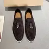 2021 zapatos de vestir de cuero genuino para mujer, color caqui, azul, Cachemira mediana, punta redonda, pareja, mujer, hombre, zapato de primavera y otoño de alta calidad