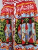 Robes de piste pour femmes bretelles Spaghetti imprimés volants boutons détaillant fermeture éclair cachée élégante robe d'automne Vestidos