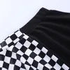 고스 다크 몰 고딕 Grunge 격자 무늬 여성 미니 스커트 Pleated 블랙 펑크 미어 Emo Alt Clothes Harjuku Sexy Streetwear Skirt