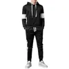 Tracksuit Men's Sets Sporting Suit Sportswear Hoodies Sweatpants Male Track Suits Joggers Patchwork Fashion Slim Fit Gym Fitness 211109