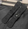 Breta 34 * 24mm Convex Sillicone Rubber Watch Strap for Bell Series Br01 Br03 Men Watchband Bracelet Belt Ross H0915