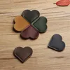 Bookmark 2pcs Leather Vintage Paper Clips Love Heart Design Book Mark School Office Clip Page Holder Stationery