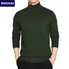 Autunno Inverno Maglione Turtleneck Uomo Inverno Maglione di alta qualità Casual Casual Comodo Pullover Thick Maglione maschio Brand 211221