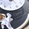 MEISD Multifunktionale Tischuhr Fernbedienung Licht Luxus Modernes Design Schreibtischuhr Wohnkultur Stille Horloge USB-Leitung 211112