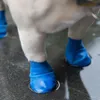 ماء الكلب الملابس أحذية تشيهواهوا بالون نوع المطاط المطر الأحذية المحمولة اكسسوارات الأحذية في الهواء الطلق الجوارب 4 قطعة / الوحدة