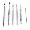 Silver Dab Verktyg Dry Herb Vaporizer Dabber Digging Wax Oil Picking Container Damp Pen Kit PK Titanium Tools 80-122mm