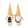 NEWNEW décoration de fête Nordic Bumble Bee Rayé Gnome Citron Sans Visage Poupée Arbre Suspendu Ornement Décoratif En Peluche Ange pendentif EWA4702