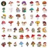 100pcs/Lot Hotsale Cute Mushroom Stickers For Laptop Skateboard Notebook Luggage Water Bottle Car Decals Kids Gifts