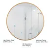 미국 주식 24 "벽 서클 거울 가구 대형 라운드 골드 농가 원형 거울 장식 큰 욕실 Make Up Vanity Entryway A28