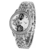 Montres-bracelets montre pour femme montres à Quartz analogiques de luxe incrusté de diamants bande en alliage de soulagement de scarabée avec boucle à crochet montre-bracelet