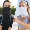 Summer Mesh Scarf Bandana Face Cover Half Tube Mask Hiking Cycling Sport Hunting Training Bicycle Neck Gaiter Sun Men Women Caps & Masks
