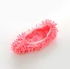 Poussière nettoyant pâturage pantoufles salle de bain nettoyage des sols vadrouille nettoyant pantoufle paresseux chaussures couverture microfibre Duster chiffon YP414