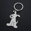 Alloy Dog Design Key Rings Chains Bag Pendant Keychains Accessories Keyring Car Key Fob Holder Fashion Promotion Gifts with OPP Bag