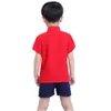 Baby pojke kungfu kläder sätter kinesisk stil barn tee shirt kort byxa tang kostym linne andningsbara pojkar jersey sport kostym 210413