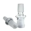 12 Stili Adattatore in vetro per narghilè Oil Rigs Bong Adapter Bowls Quartz Banger 14mm Maschio a 18mm Femmina Adattatori Bong Fumatori di tubi dell'acqua