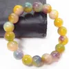 Lien chaîne à la main Bracelet de perles femme homme pierre naturelle cristal Quartzs calcédoine Jades 10mm bijoux de mode Pulserase Fawn22