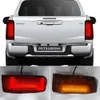 1セットカースタイリングピックアップTaillightテールライトMitsubishi L200 Triton 2019 2020 2021 LED後部ランプDRLブレーキ信号逆転