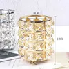 European Metal Makeup Förvaring Box Borste Tube Ögonbryn Penna Smycken Bead Crystal 210423