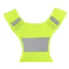 Wholesale Running Cycling Sports Vest Textile Polyester Breathable Night Reflective Vests Customizable Yellow Orange Short Design LLF8606