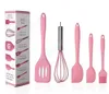 Set di pentole Utensili da cucina in silicone Pentole antiaderenti Set di utensili da cucina in silicone Frullino per le uova Spatola Spazzola per olio Utensili da cucina Utensili DAF384