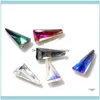 Nail Salon Health & Beautynail Art Decorations 10Pcs 3D Triangle Holo Sets Glitter Shiny Stone Diy Manicure Crystal Rhinestone Aessory Drop