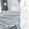 Chic Sharggy бросить одеяло мягкие плюшевые постные постели на кровати теплый пушистый из искусственного меха серый радуга S для кроватей диван Manta 211101