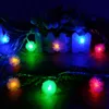 Strängar 4st 100LED/10M JUL SNOWFAKE BALL LED LIGHT STRING Colorida Luz de Navidad