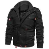 Jas mannen dikke warme militaire bommenwerper tactische jassen heren uitloper fleece ademend hooded windjack jassen 5XL kleding 211023