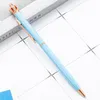 16 Färger BallPoint Pennor Diamant-Crown Metal Pen School Stationery Office Supplies Skrivande Presentfavoriter Favoriter