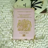 Dispensabili delle carte Cover di passaporto del Regno Unito Regno Unito Case per ragazze rosa8007859