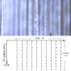 크리스마스 장식 3x3M 300LED 커튼 아이스 문자열 조명 요정 갈 랜드 야외 웨딩 / 파티 / 정원 장식 3x1m