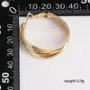 Hoop Huggie Orecchini rotondi d'oro grandi per le donne Anelli classici per orecchie Modello di conchiglia Cerchi Donna Regalo Gioielleria raffinata Intero 2021266w