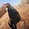 Zipper leisure all-match chest bag luxurys Wallet Women Coin Purse Card Holder personality simple plaid Master Design Bill Clip Men functional Leather Evening bags