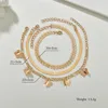 Bracelets de cheville multi-papillon pour femmes, Bracelets de pieds, style Boho, bijoux de pied faits à la main, chaîne pour filles, Marc22, 2022