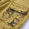 Summer Camouflage Tactical Cargo Shorts Men Khaki Jogger Military Cotton Casual Loose 210713