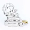 NXYCockrings Stainless Steel Chastity Cage Cock with Lock Penis Ring Erotic Metal Fetish Lockable Devices Belt Sex Toys for Men 1126