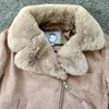 Neploe automne hiver nouveau doux Vintage manteau Style japonais Double poches Femme veste chaud col en fourrure Zip Femme hauts 210423