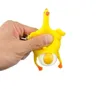 Simpatico uovo di gallina giocattolo Galline ovaiole Affollato Palla antistress Portachiavi Creativo Divertente Parodia Gadget ingannevoli Portachiavi con portachiavi Novità Halloween Sfogo Giocattoli Bambini