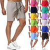 2021 Pantaloni da spiaggia Pantaloncini da uomo Estate da uomo Asciugatura rapida Tinta unita Sport traspirante Fitness a cinque punti 13 colori M-3XL