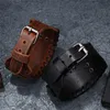 Charm Armbands Tree of Life Vintage Wrap Leather Men's Armband med antik bronsmetall Viking Bangle Jewelry