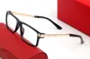 Klassieke Santos Heren Dames Zonnebril Vierkant Frame Heldere Lens Optische lenzenvloeistof Lconic Schroef Ontwerp Logo Antislip Voet CoverBusiness262R