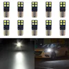 50Pcs Blue T10 3030 8SMD 194 168 2825 W5W LED Canbus Error Free Car Bulbs For Clearance Lamps License Plate Light 12V 24V