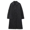 Johnature printemps noir vestes femmes chiffons décontractés à manches longues poches bouton Style chinois coton doublure femmes vestes 210521