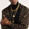 Hip Hop spersonalizowany rozmiar mody stalowy łańcuch hecklace Jewlery łańcuchy męskie Naszyjnik290i