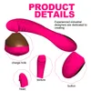 Vibromasseur de Massage gode en Silicone étanche à 12 vitesses, Clitoris et point G Ra189Z