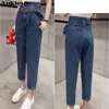 Women Corduroy Pants Vintage Autumn Winter Casual Thicken Warm Elastic Waist Loose Cotton Pleated Trousers Plus Size S XL 210412