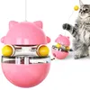 Brinquedo de gato interativo para produtos de gatos animais de estimação abastecedores de esferas de tumbler vazando treinamento de alimentos ZWL531